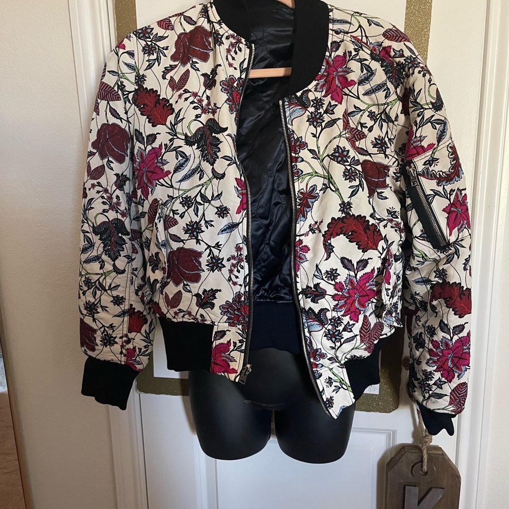 Diane Von Furstenburg Reversible quilt bomber jacket